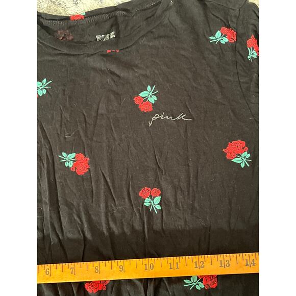 Victoria’s Secret pink rose‎ logo long sleeved size small with knot on front - Picture 4 of 4